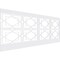 Ekena Millwork 40"H x 94 1/2"W Lakewood PVC Wainscot Paneling Kit WPK40X94LWD - alternate 1